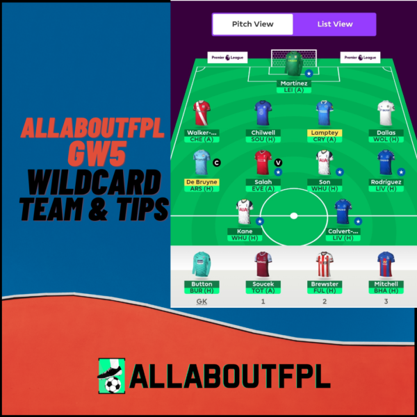 FPL GW5 Wildcard- Best Combinations and Tips