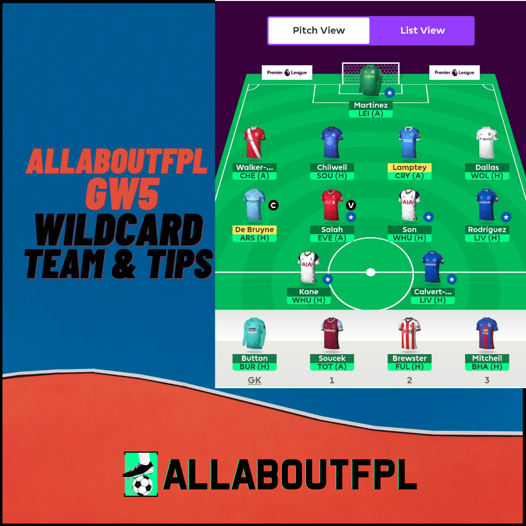 FPL GW5 Wildcard- Best Combination And Tips | ALLABOUTFPL