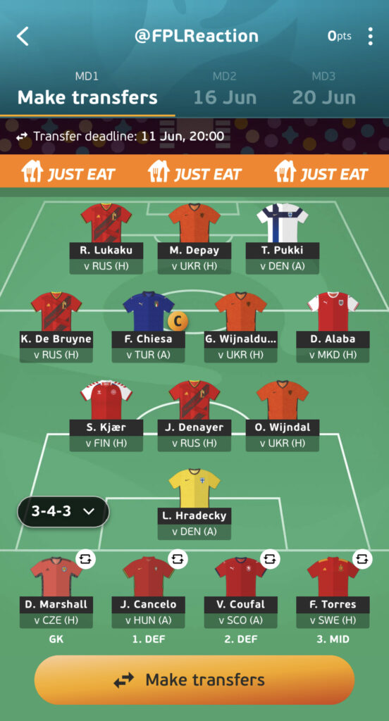 Euro Fantasy Team Reveal