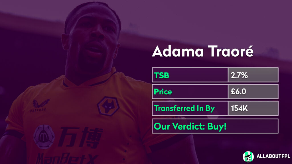 FPL Gameweek 4 Analysis ~ Players to buy ~ Adama Traore