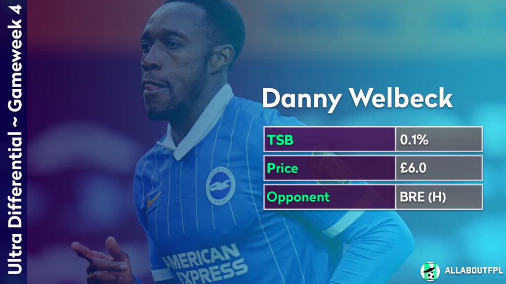 FPL GW4 Differentials ~ Danny Welback