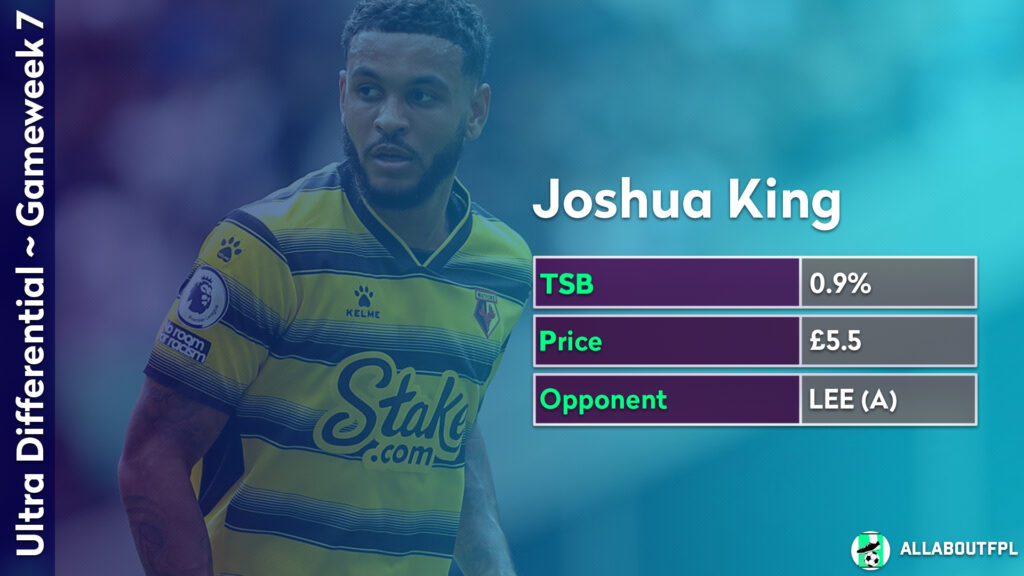 Josh King vs Leeds(A) ~ FPL GW7 Differential picks