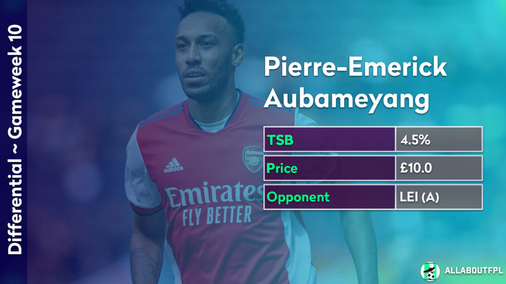 FPL GW10 Differential Picks- Aubameyang