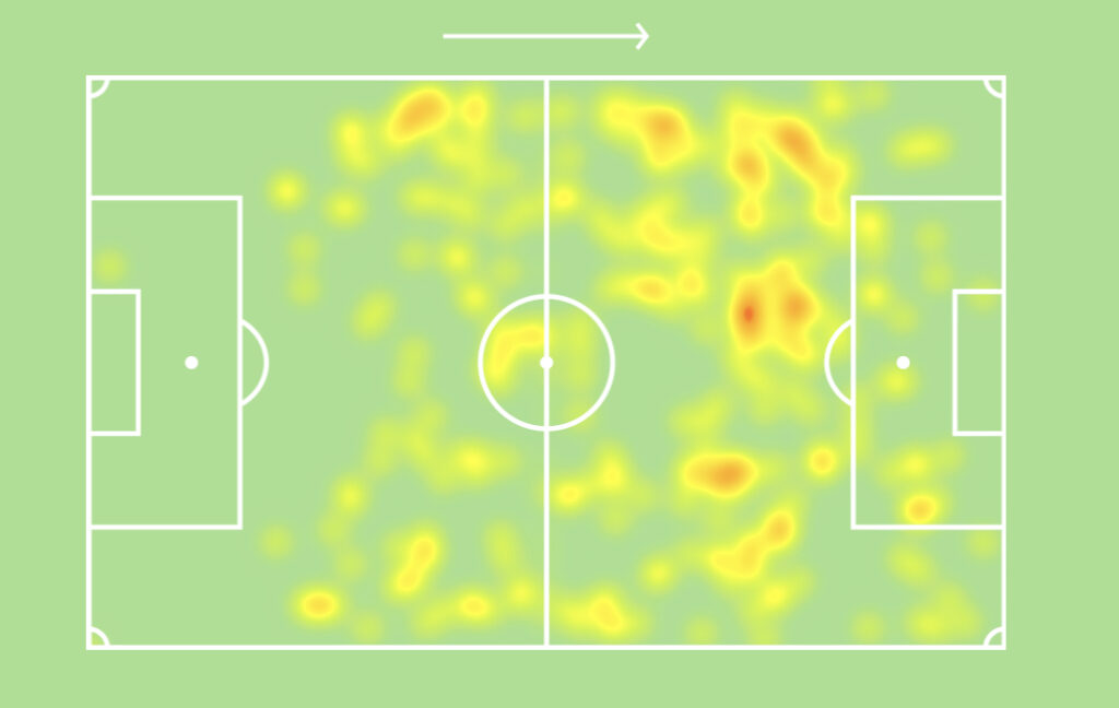 Jamal Musiala heatmap