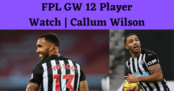 FPL GW 12 Player Watch & Analysis | Callum Wilson