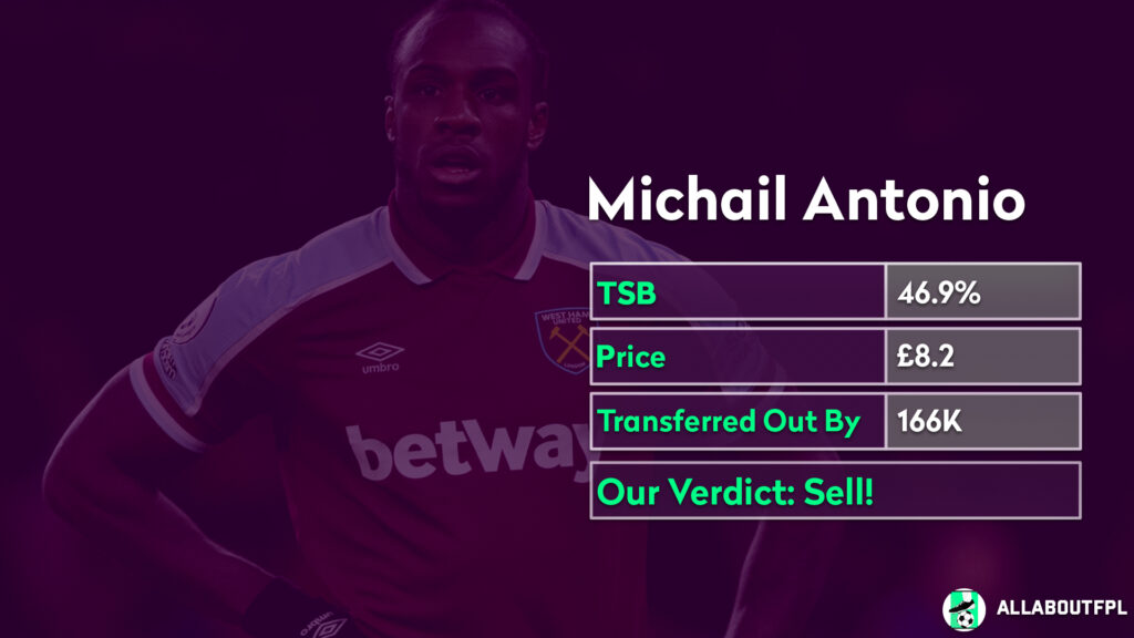 Players to Sell ahead of FPL GW13 ~ Michail Antonio