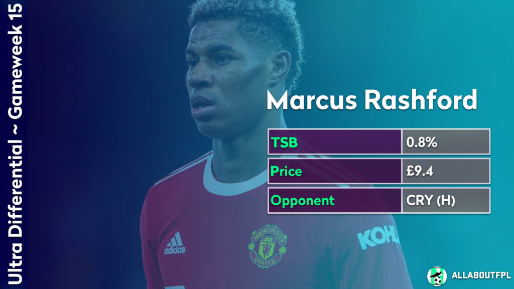 FPL GW15 Differential Picks ~ Marcus Rashford