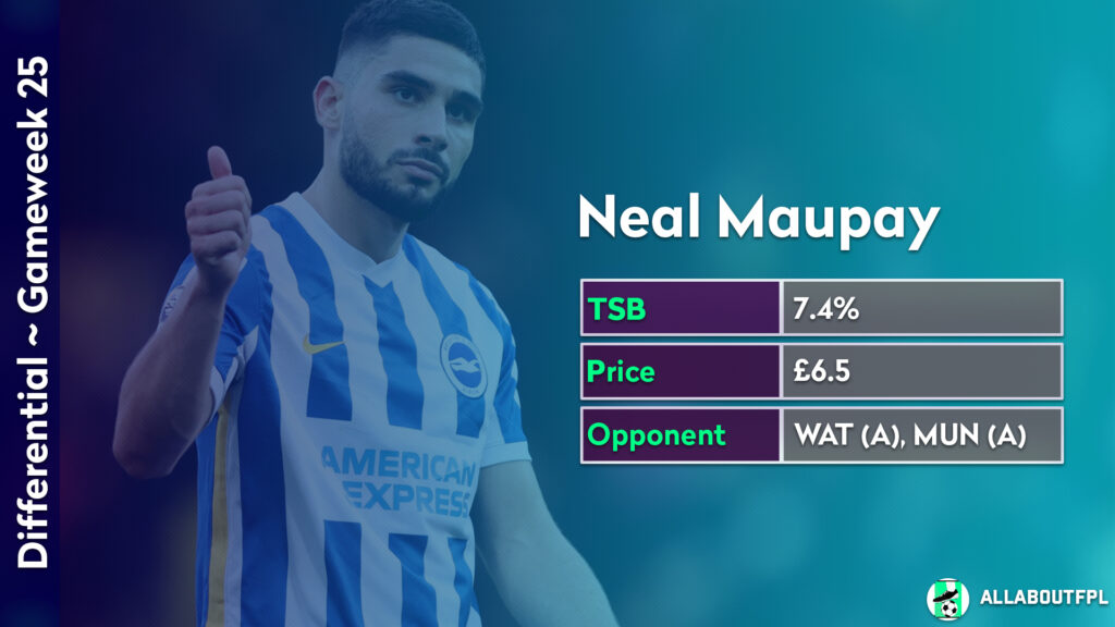 FPL GW25 Differentials ~  Maupay