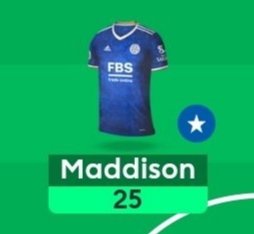 Maddison 25 points FPL