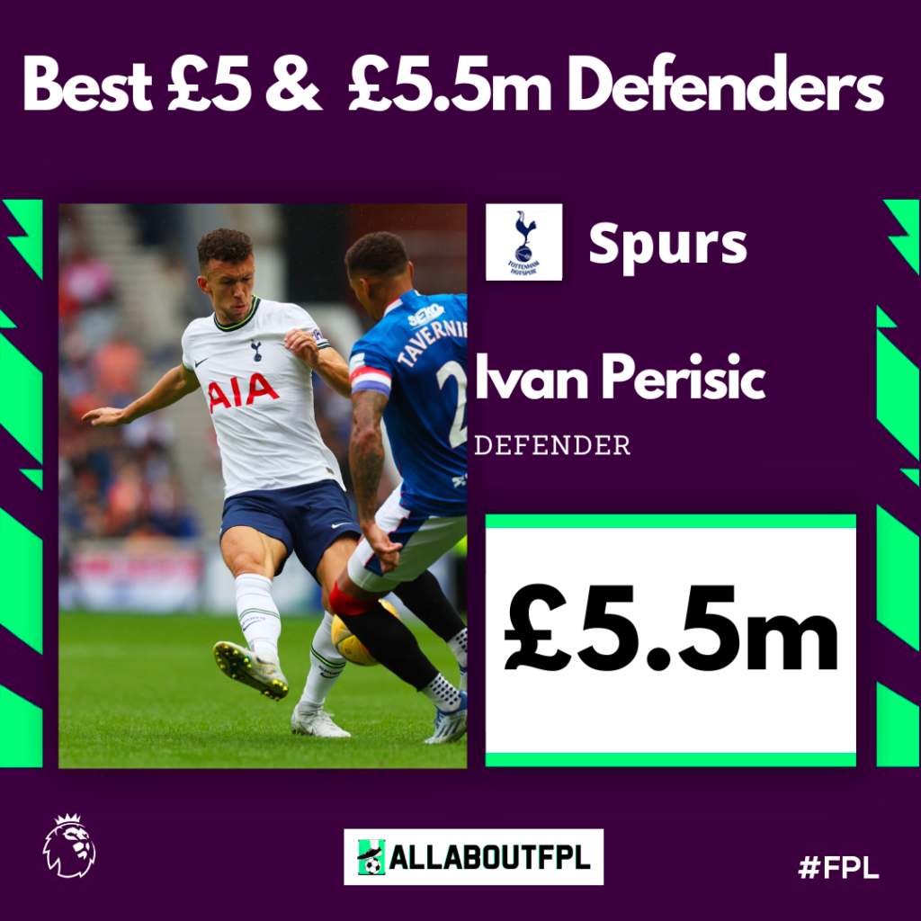 Best £5 & £5.5 Million FPL Defenders for the 2022/23 season ~ Ivan Perisic