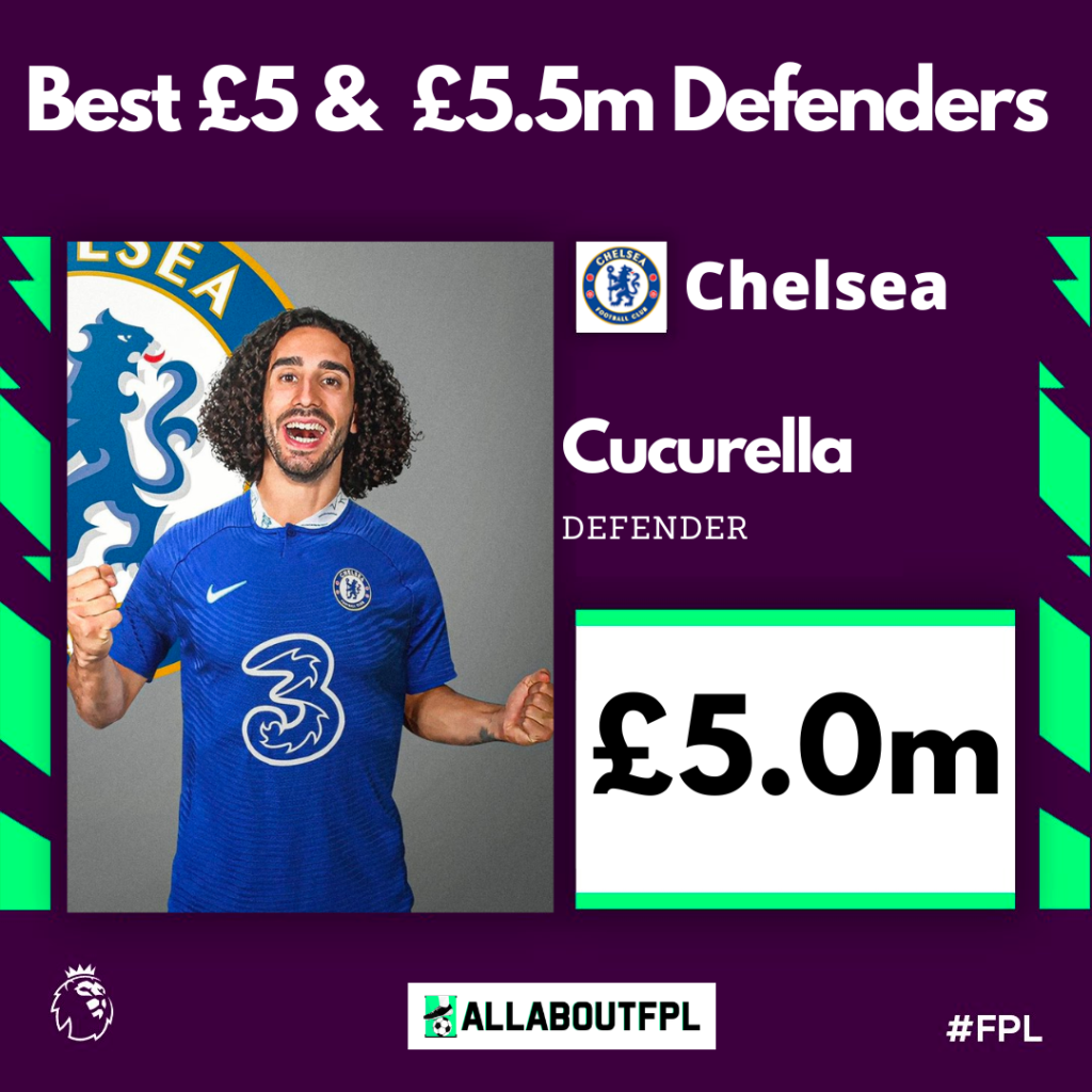 Best £5 & £5.5 Million FPL Defenders for the 2022/23 season ~ Marc Cucurella