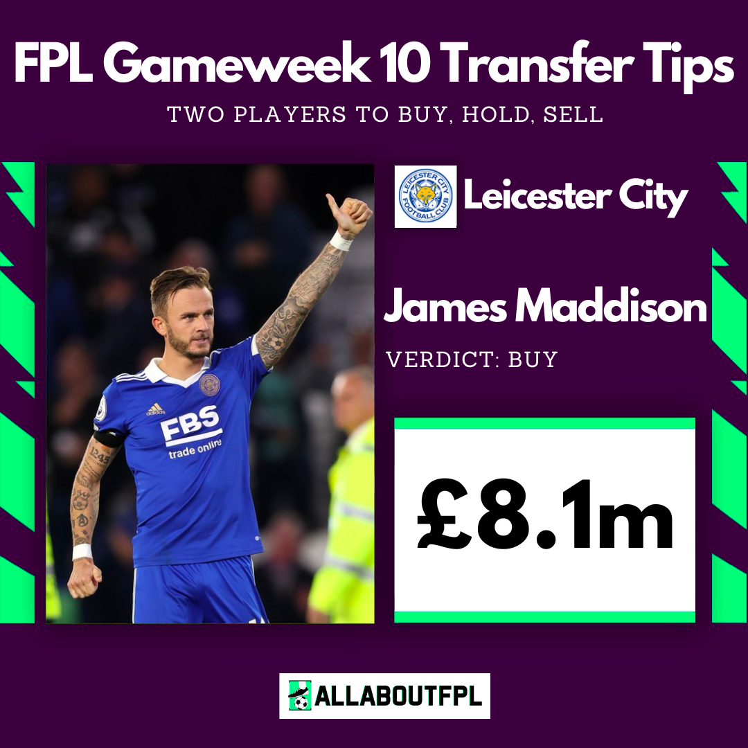 FPL Gameweek 10 Transfer Tips: Two Players To Buy, Hold & Sell