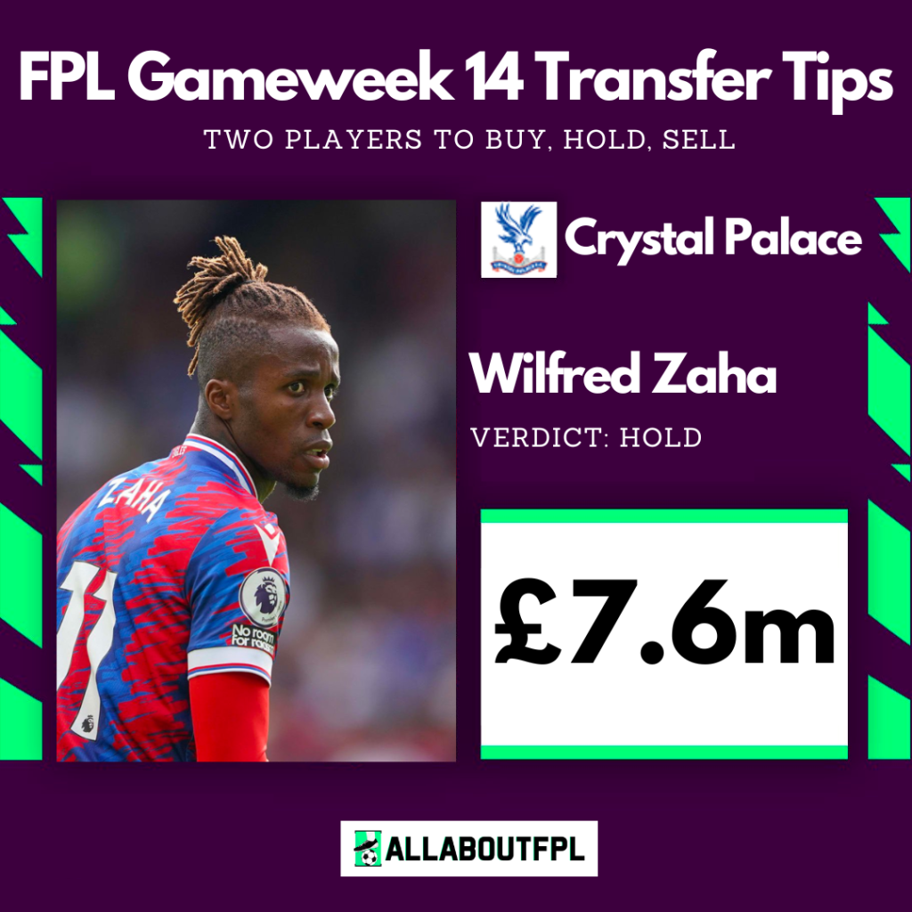 FPL Gameweek 14 Transfer Tips: Two players to HOLD ~ Zaha