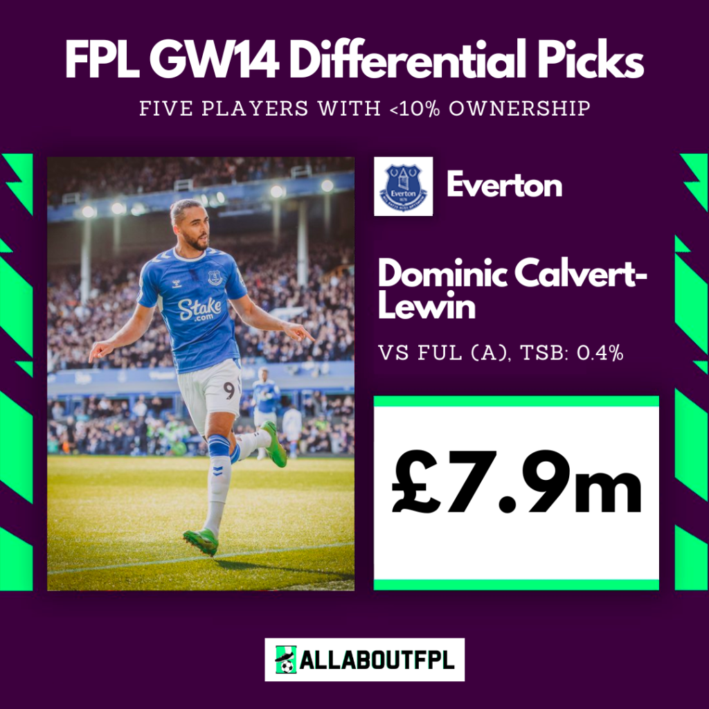 FPL GW14 Differential ~ Calvert Lewin