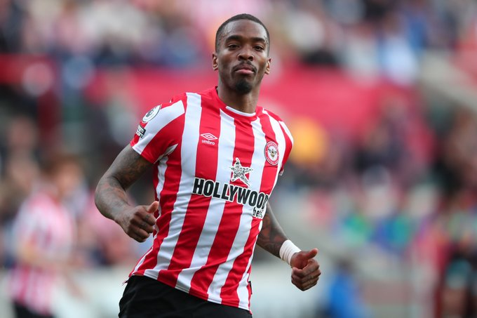 Toney was shown a yellow in the stoppage time and now he’ll miss the game against Nottm Forest