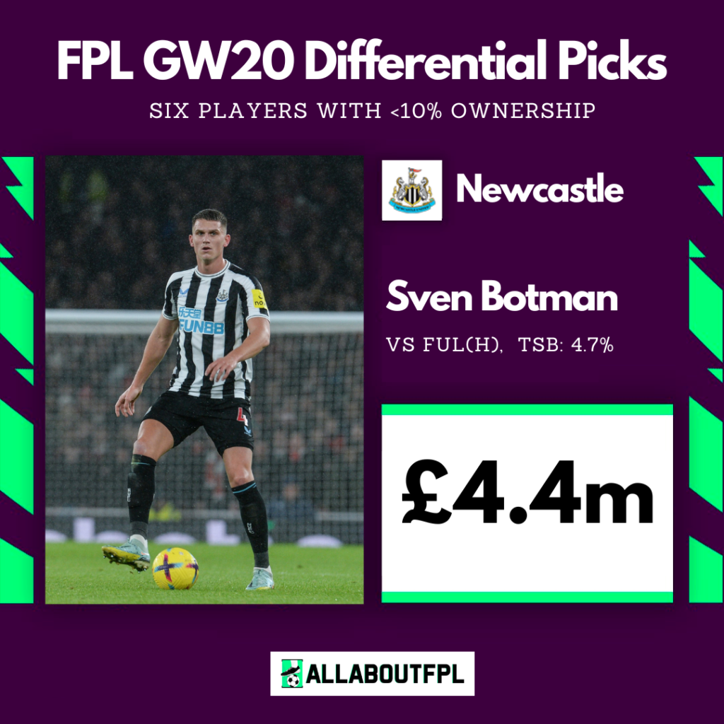 FPL Gameweek 20 Differential Picks ~ Botman