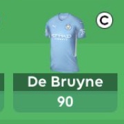 Kevin De Bruyne points in a FPL Gameweek in 2021/22 season
