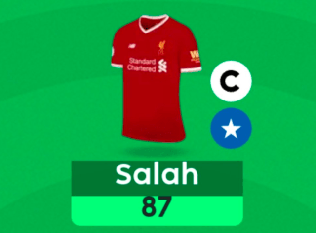 Salah 29 points in a FPL Gameweek in 2017/18 season