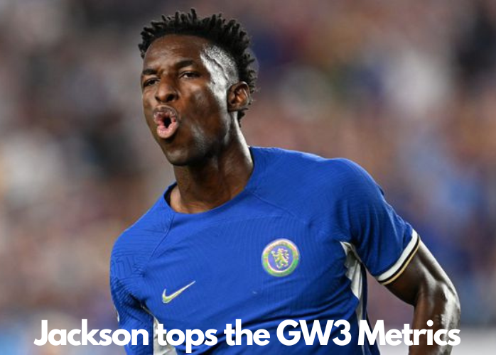 Jackson tops the FPL GW3 Captaincy Metrics becoming the best captaincy choice according to our model