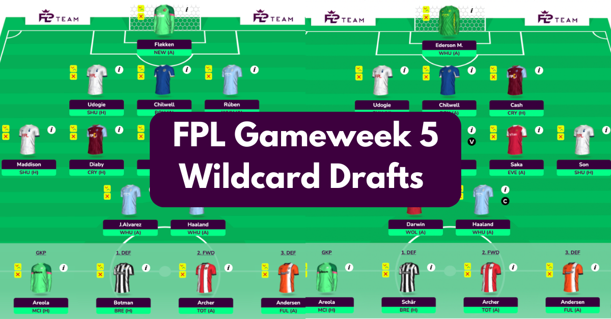 FPL GW5 Wildcard Team & Drafts to Consider