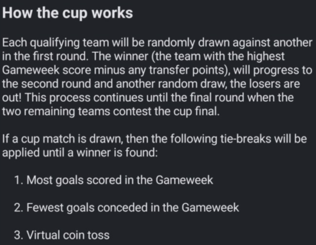 23/24 FPL Cup Rules