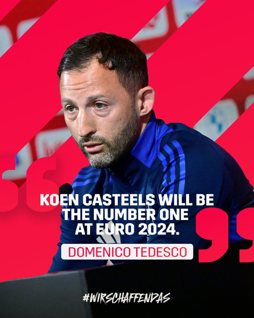 Casteels number one goalkeeper for Belgium in Euro fantasy