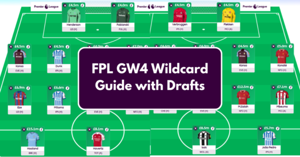 FPL GW4 Wildcard Team & Drafts to Consider | Wildcard Guide
