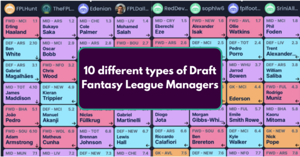 10 different types of Draft Fantasy League Managers | Sleeper App