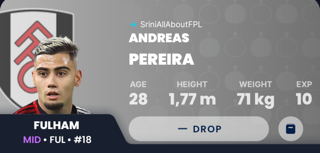 Draft Fantasy GW13- Andreas