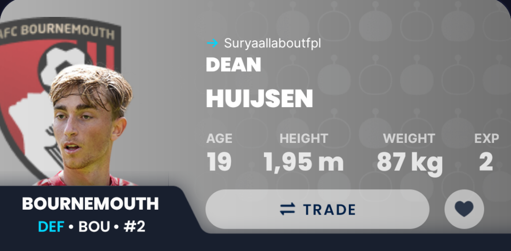 Draft Fantasy GW20- Huijsen