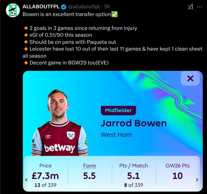 Bowen FPL