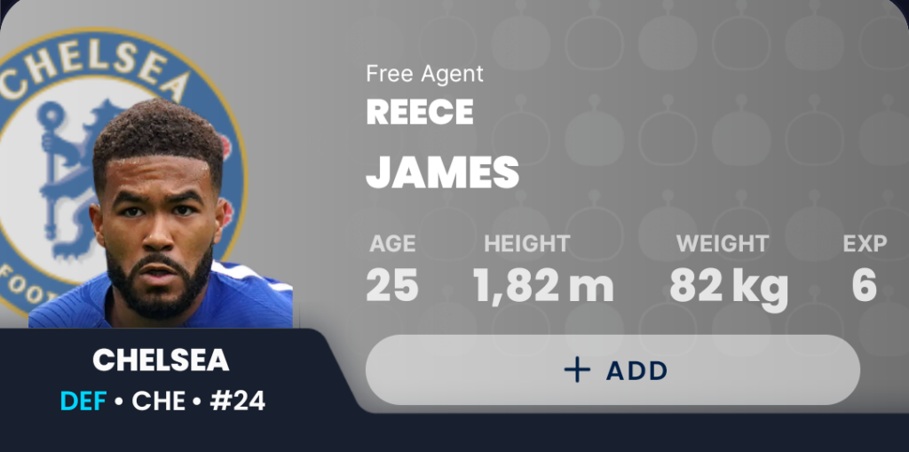 GW30 Draft Fantasy- Reece James