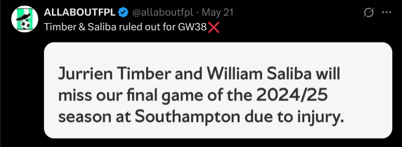 arsenal injury news