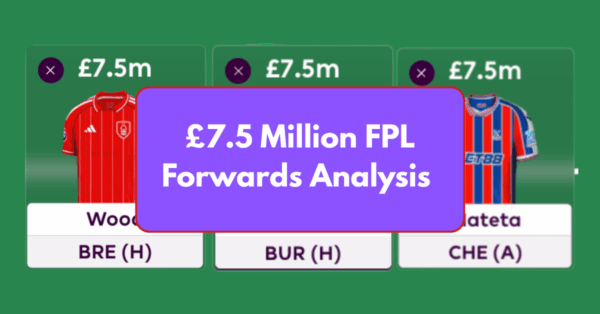Best £7.5m FPL Forwards Comparison for 2025/26 FPL Season