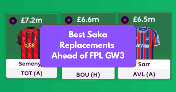 Best Saka Replacements to Consider ahead of FPL GW3