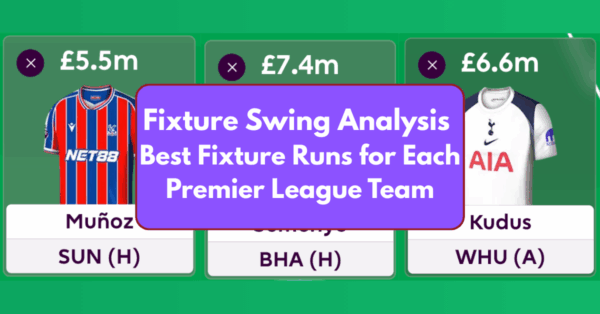 FPL Fixture Swing Analysis – Best Fixture Runs to Target