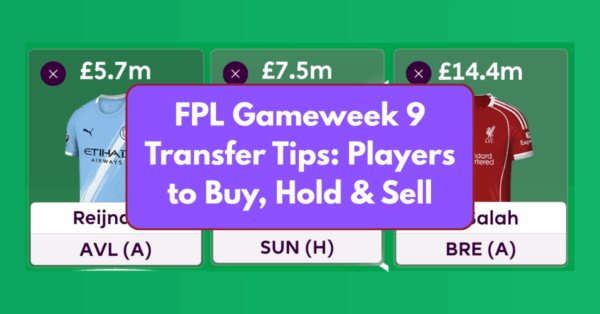 FPL Gameweek 9 Transfer Tips: Two Players to Buy, Hold & Sell