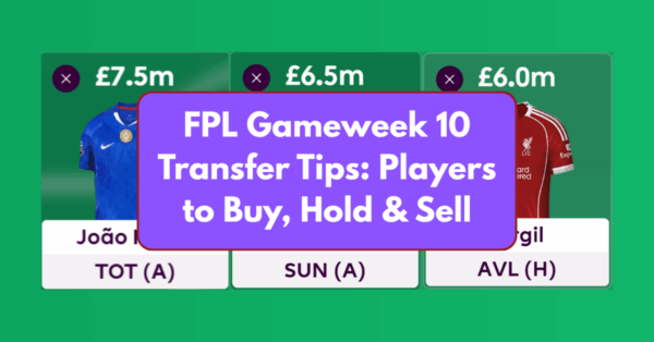 FPL Gameweek 10 Transfer Tips: Two Players to Buy, Hold, & Sell