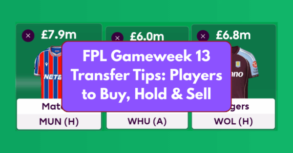 FPL Gameweek 13 Transfer Tips: Two Players to Buy, Hold, & Sell