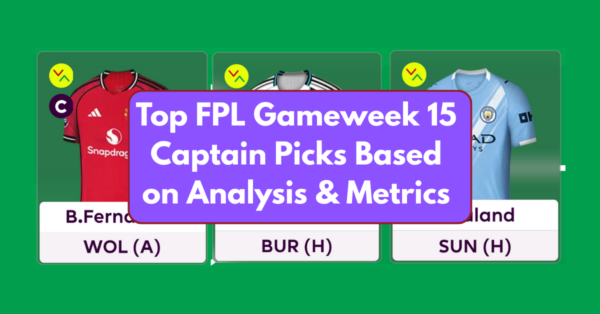 Top FPL Gameweek 15 Captain Picks Based on Analysis & Metrics